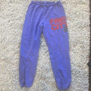 Purple Free City sweatpants